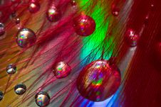Abstract Drops And Feather Royalty Free Stock Photography