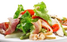Vegetable Salad With Cheese And Bean Stock Image Vegetable Salad With Cheese And Bean Stock Image