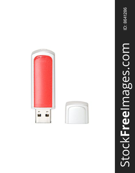 Flashe drive USB on a white background