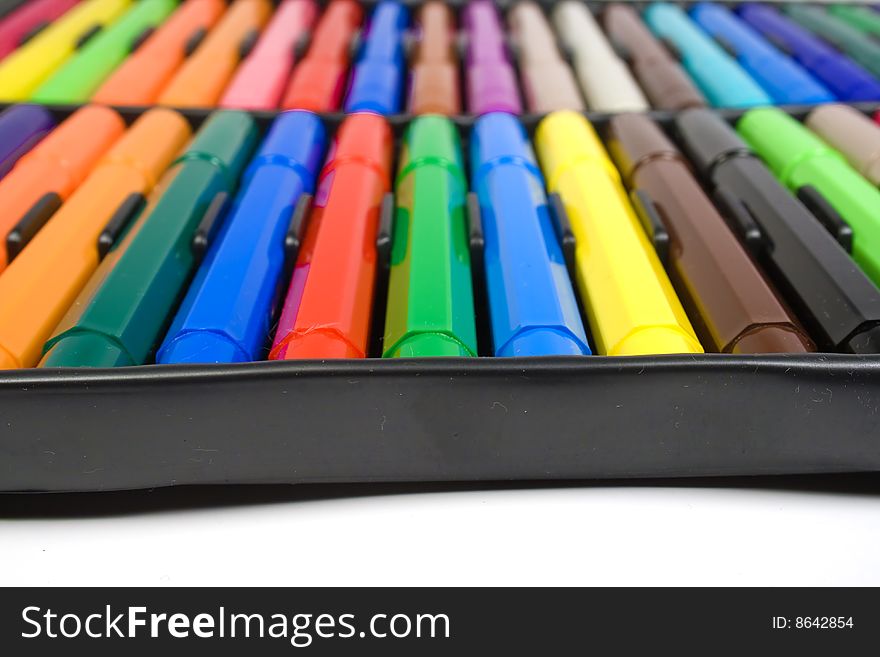 Color felt-tip pens