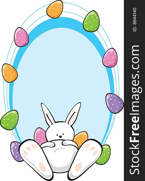 Easter Bunny With Text Area