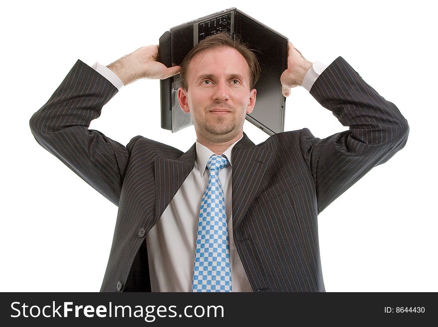 Businessman With Laptop