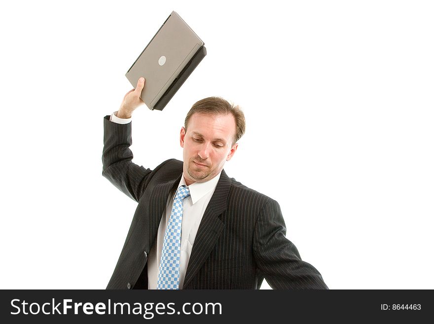 Businessman With Laptop