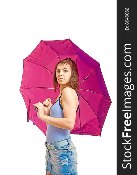 Young model with umbrella look forward. Young model with umbrella look forward