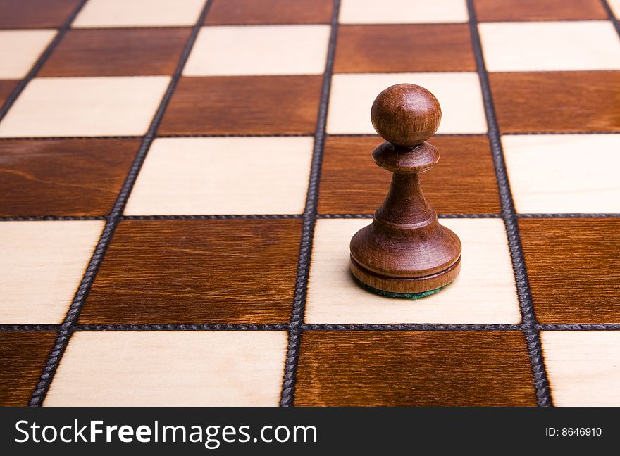 Pawn on chessboard