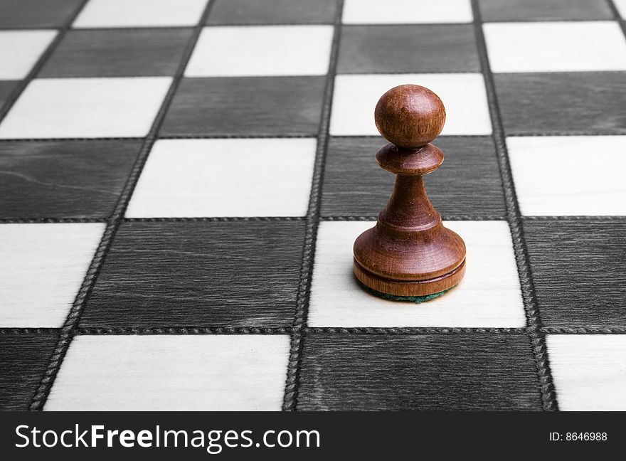 Pawn On Chessboard