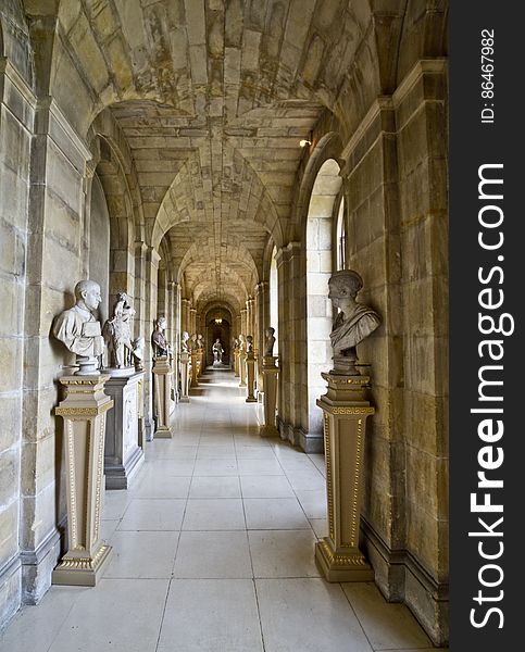 Here is a photograph taken from the Antique Passage inside Castle Howard. Located in York, Yorkshire, England, UK. Here is a photograph taken from the Antique Passage inside Castle Howard. Located in York, Yorkshire, England, UK.