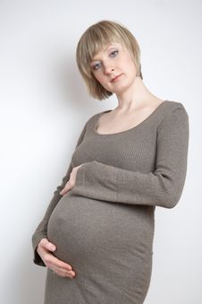 Portrait Of A Pregnant Woman Royalty Free Stock Image