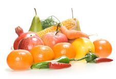 Vegetables & Fruits Isolated Stock Photo Vegetables & Fruits Isolated Stock Photo