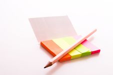 Post-it With Pen Royalty Free Stock Photo