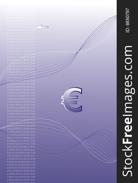 Abstract wallpaper with euro currency symbol. Abstract wallpaper with euro currency symbol