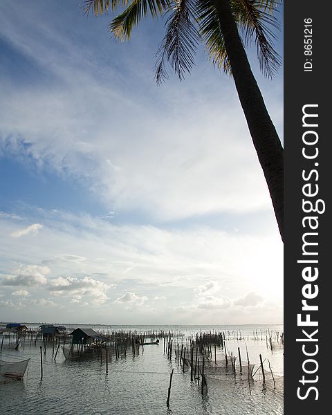 Fisherman village around Yor island, south of Thailand. Fisherman village around Yor island, south of Thailand.