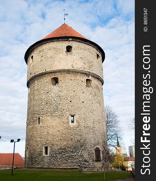 Medieval tower in Tallinn, Estonia