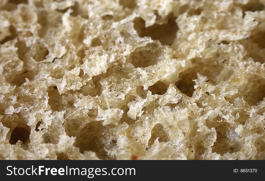 Macro of wholemeal bread texture