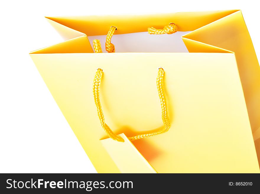 Shopping bag isolated on white background.