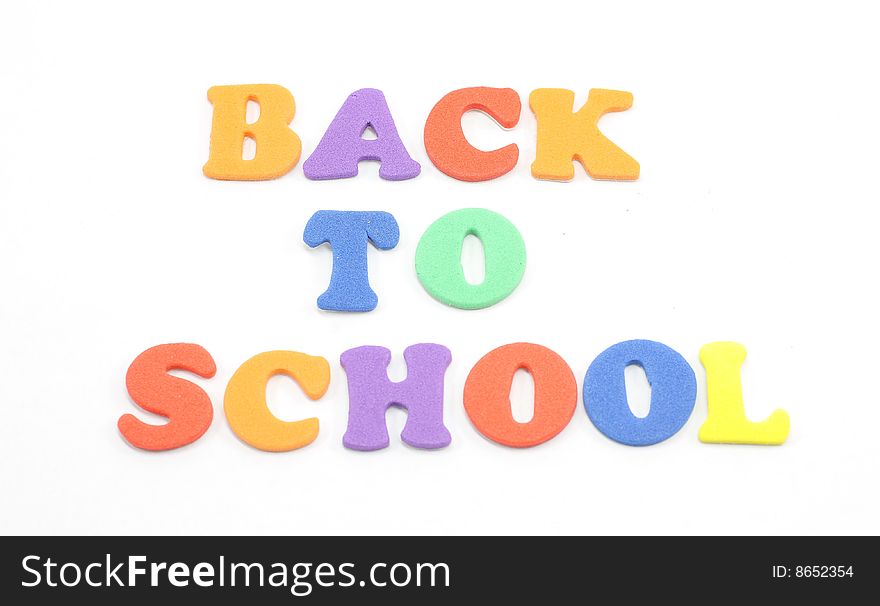 Back To School Foam Letters