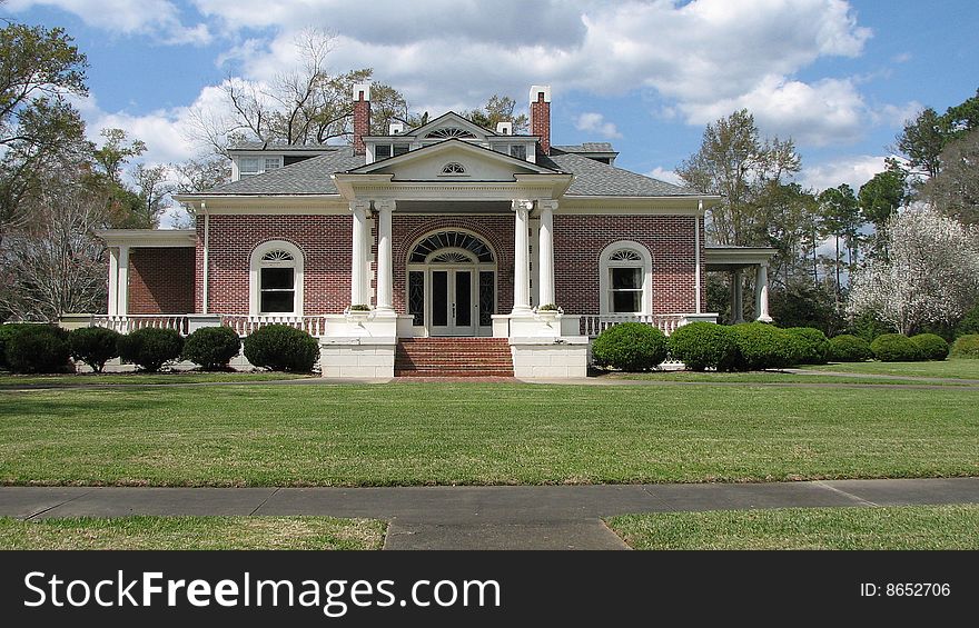 A breathtaking view of a most uniquely designed estate located in the deep South. A breathtaking view of a most uniquely designed estate located in the deep South.