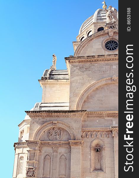 The central church in Sibenik (Croatia), the Cathedral of St. James