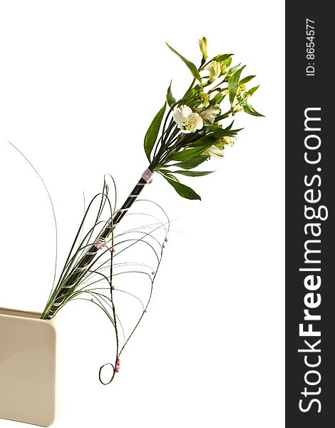 Bouquet isolated on the white background