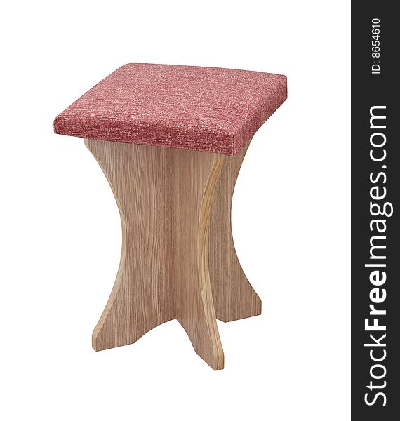 A stool isolated on a white background with clipping path