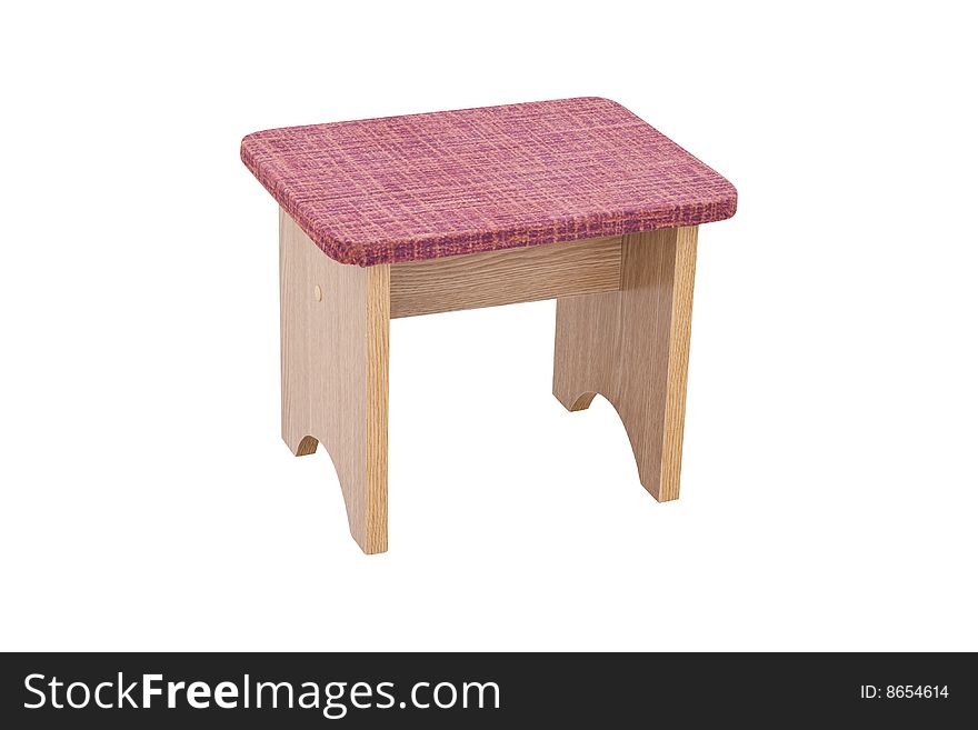 A stool isolated on a white background with clipping path