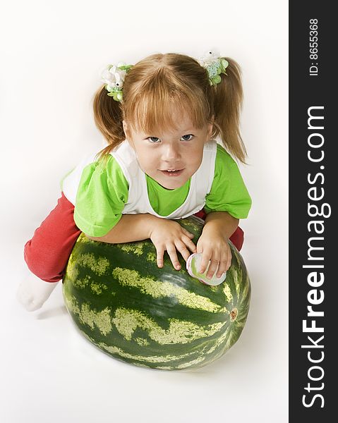 Girl And Watermelon