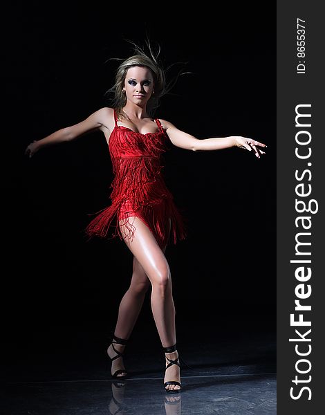 Beautiful, young woman posing on studio background. Beautiful, young woman posing on studio background