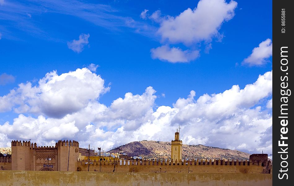 Panorama of Fez city, Morocco. Panorama of Fez city, Morocco