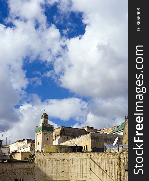 Panorama of Fez city, Morocco