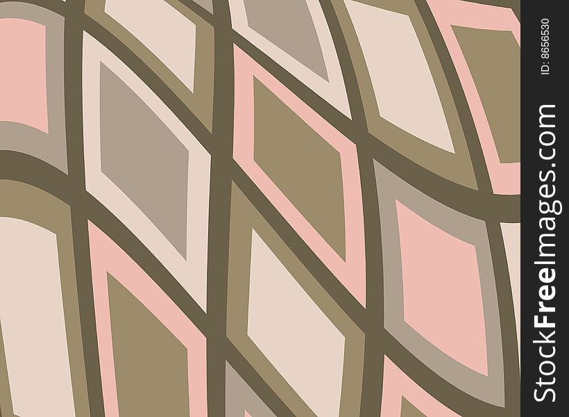 Distorted retro pink and brown squares background. Distorted retro pink and brown squares background
