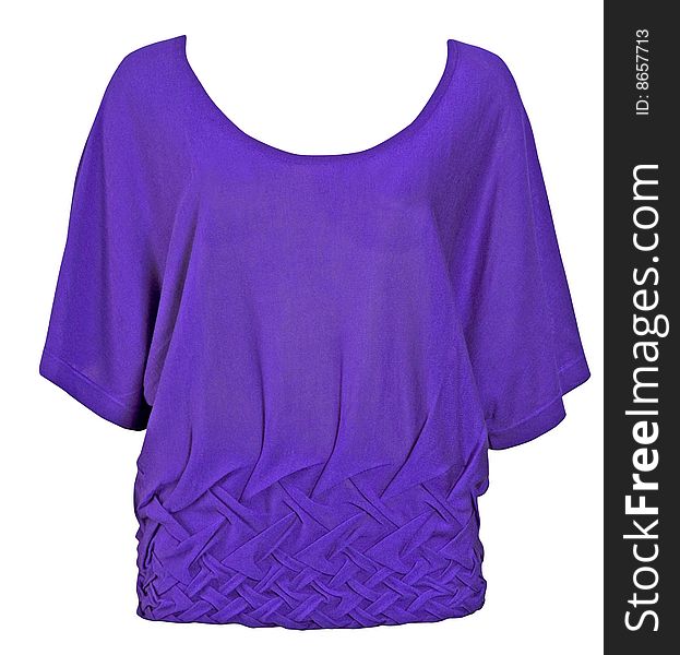 Woman fashion isolated violet dress. Woman fashion isolated violet dress