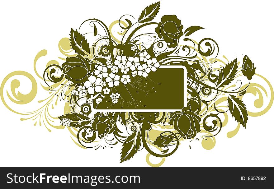 Floral Abstract Background.