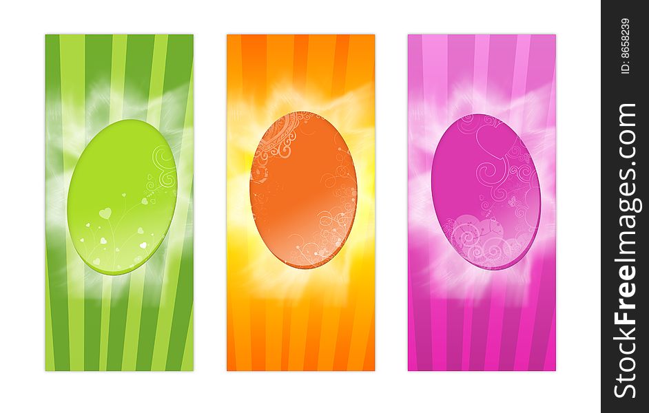 Happy easter - colourful easter eggs