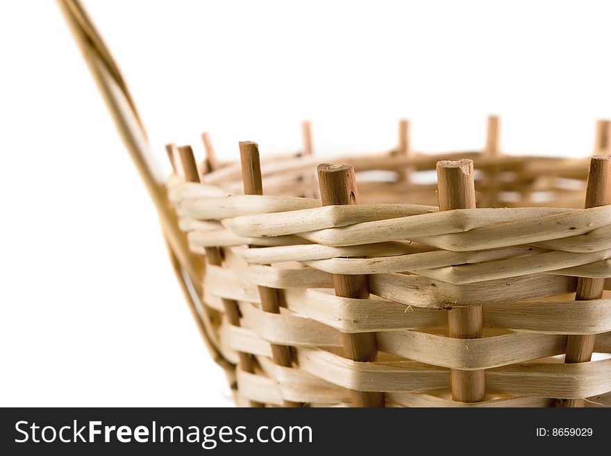 Wicker on the white background