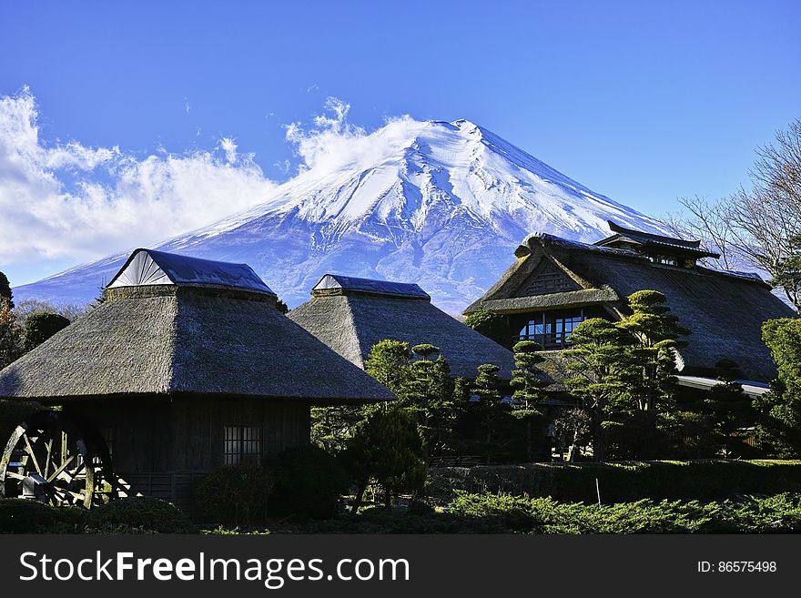 Bungalows At Mount Fuji, Japan