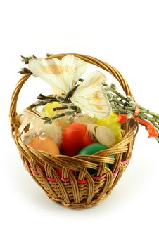Easter Basket Royalty Free Stock Photography