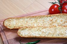 Garlic Bread And Tomatoes Stock Image Garlic Bread And Tomatoes Stock Image