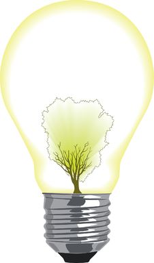 Green Energy Lightbulb Royalty Free Stock Photos Green Energy Lightbulb Royalty Free Stock Photos