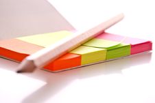 Post-it With Pen Royalty Free Stock Photo Post-it With Pen Royalty Free Stock Photo