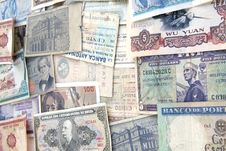 Banknotes From The World Stock Photography