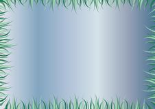 Blue Frame Or Mirror With Green Grass As Border Royalty Free Stock Image Blue Frame Or Mirror With Green Grass As Border Royalty Free Stock Image