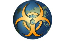 Toxic Bio Hazard Globe Royalty Free Stock Photo Toxic Bio Hazard Globe Royalty Free Stock Photo