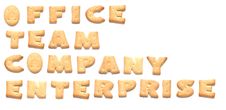 The Words Made Of Cookies Stock Photos The Words Made Of Cookies Stock Photos