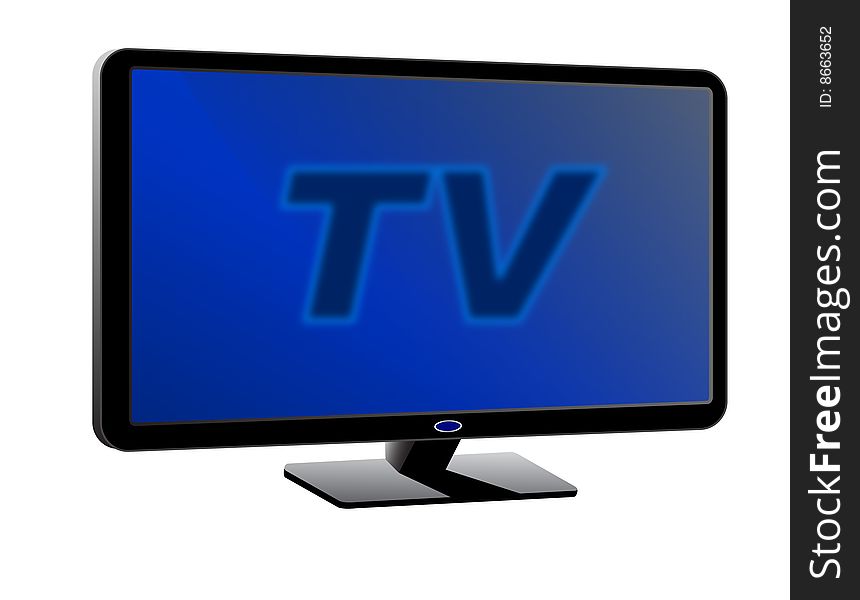 Illustration of wide-screen tv.