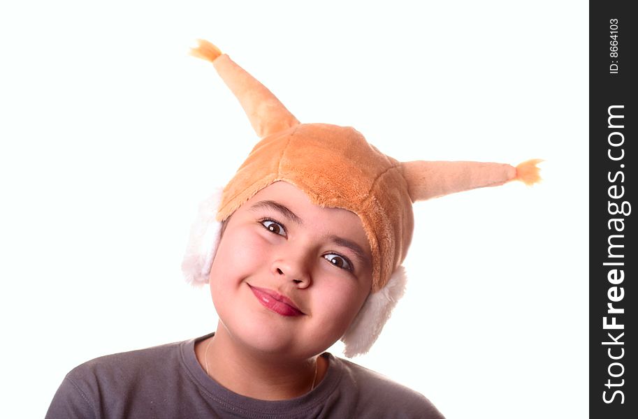 Child in  costume of  squirrel