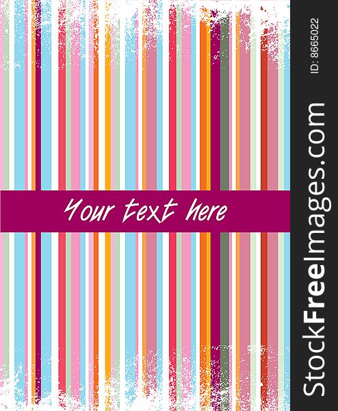 Colorful Grunge Background With Stripes. Colorful Grunge Background With Stripes