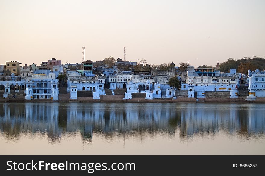 View of the City of Pushkar, Rajasthan, India