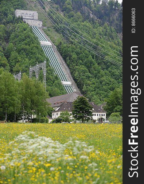 A famous old hydroelectric power station in Walchensee Germany