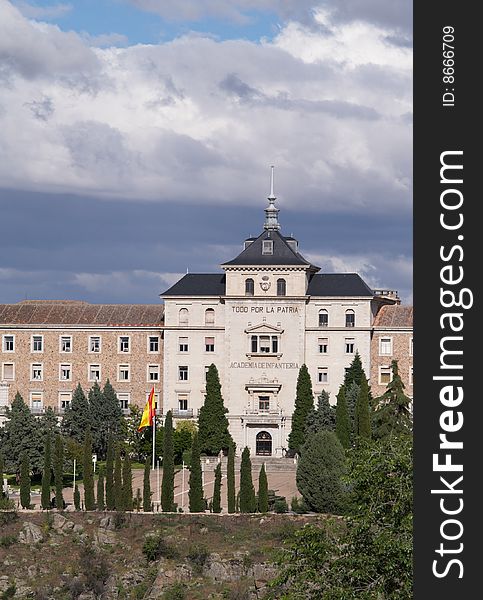 Historic building, originally titled as Academia de Infanteria, Toledo, Spain. Historic building, originally titled as Academia de Infanteria, Toledo, Spain