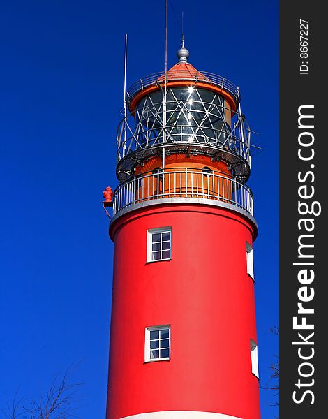 Top part of lighthouse on the Baltic sea. Top part of lighthouse on the Baltic sea